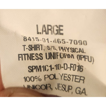 US Army PFU T‑Shirt – Gray – Size Large – Physical Fitness Uniform