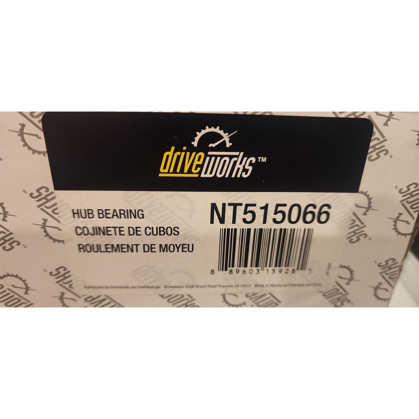 Driveworks NT515066 Front Wheel Hub Bearing Assembly 2WD ABS 6‑Lug