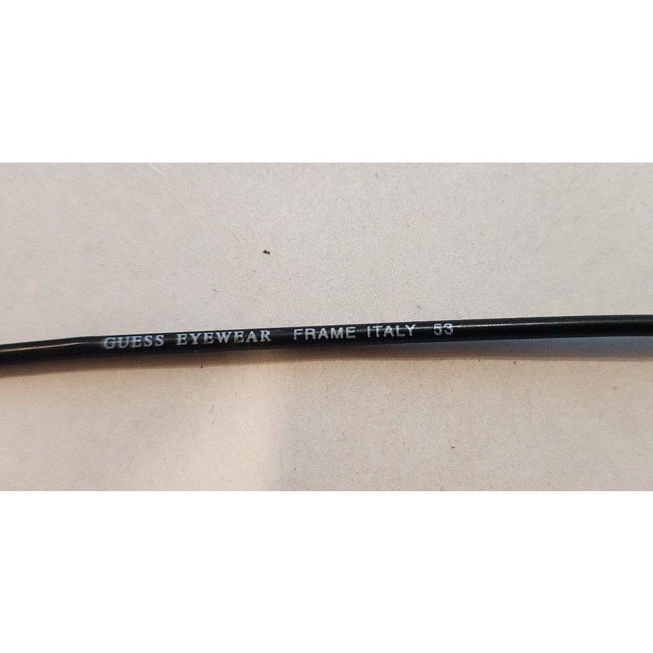 Guess Eyewear GU 532 BLK Designer Black Eyeglass Frames Italy 53-20-132