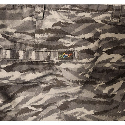 Greg Norman Mens Golf Shorts Athletic Camo Grey Black Size 40