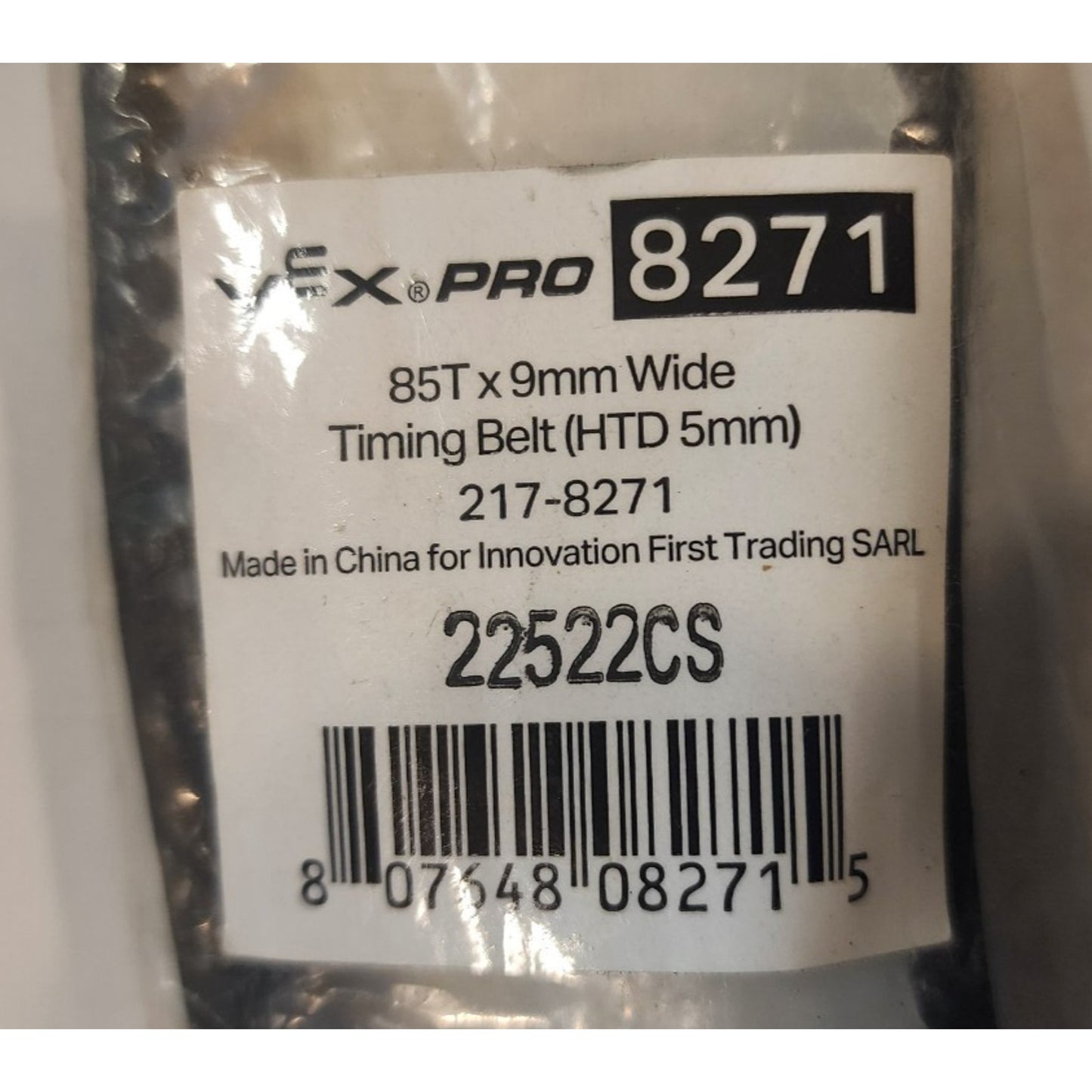 VEX PRO Robotics - 8271 - Timing Belt (HTD 5mm) -85Tx9mm Wide -217-8271 -22522CS
