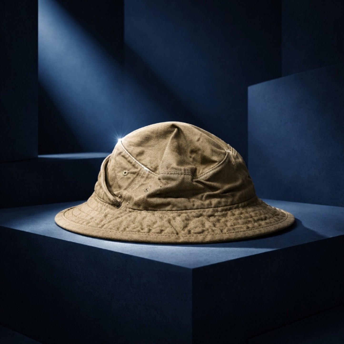 NWT DPC Dorfman Pacific Co Mens Khaki Cotton Bucket Hat Fishing Sun Cap XL