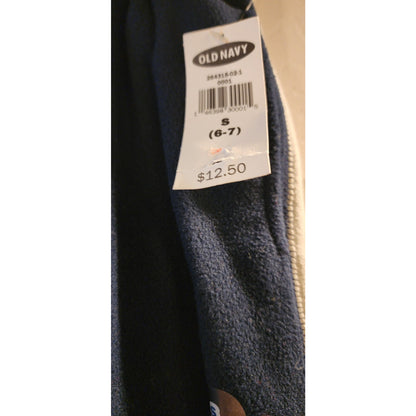OLD NAVY KIDS Performance Fleece Pants - Blue on Gray - Size M (6-7)