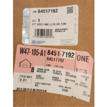 New Genuine OEM GM Front Stabilizer Sway Bar Link 84517192 Sealed
