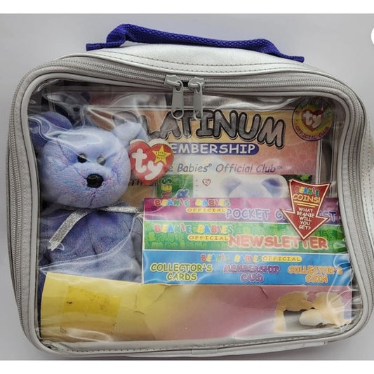 Ty Beanie Baby - Platinum Edition Clubby II Kit - 1999 - Missing Coin +
