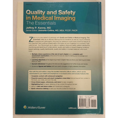 Quality and Safety in Medical Imaging – Kanne – Like New – Unused Code