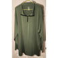 Real Essentials Mens 3XL 1/4 Zip Pullover Jacket Long Sleeve Active Top Green